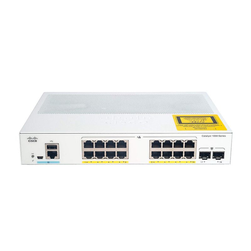 Switch Cisco C1000-16P-E-2G-L 16x GE, PoE+ 120W, 2x SFP Uplink