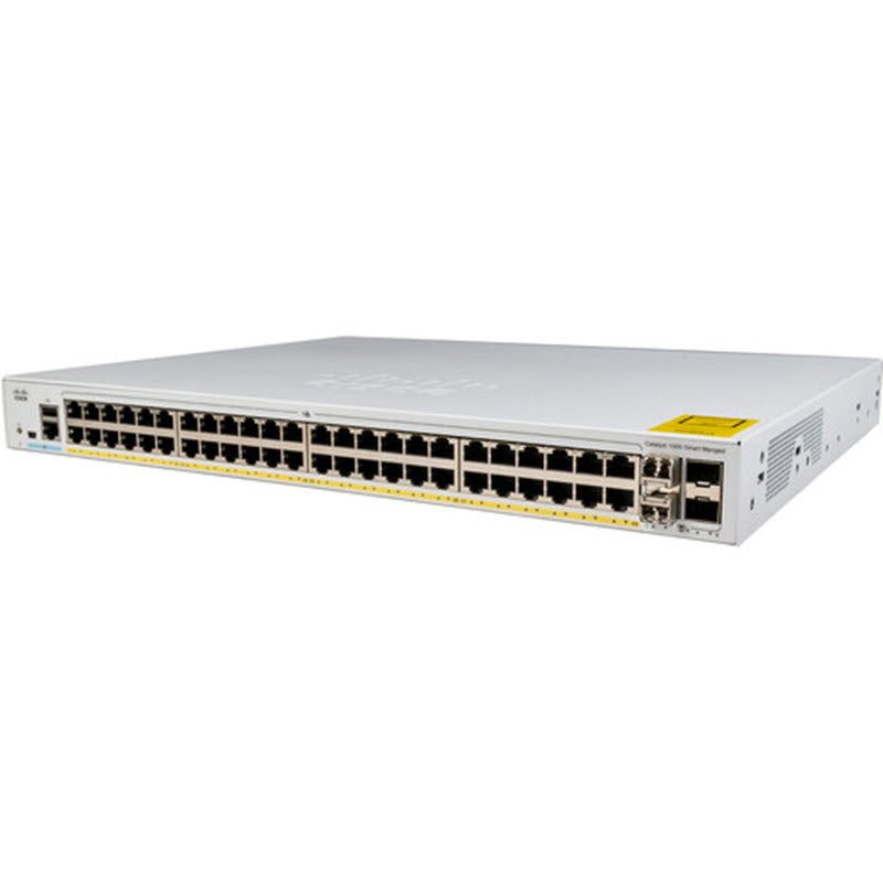 Switch Cisco C1000-48FP-4G-L Catalyst 1000 with 48 Ports PoE+ 740W, 4 SFP Uplink