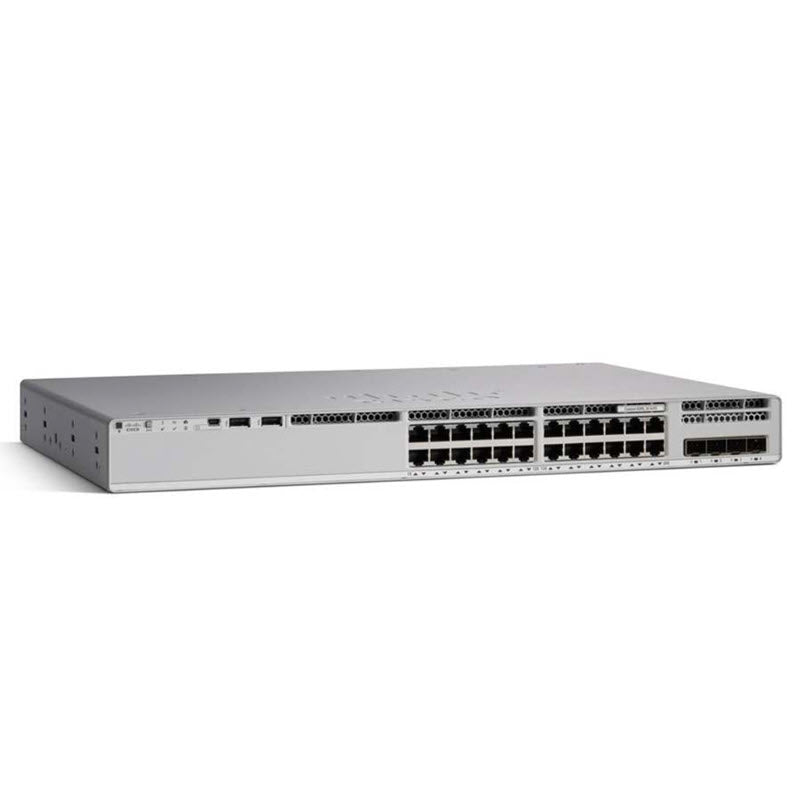 Switch Cisco C9200-24P-E Catalyst 9200 with 24 Port 1GbE, PoE+ 370W, Network Essentials