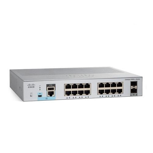 Switch Cisco C1000-16FP-2G-L 16x 10/100/1000 Ethernet PoE+ ports and 240W PoE budget, 2x 1G SFP uplinks